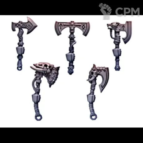 Описание картинки Space Wolves - Power Axes set от NEW-MINIATURES по цене 313руб | Свободный Рынок Миниатюр - СРМ