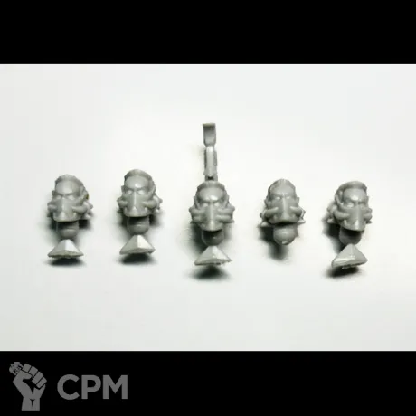 Описание картинки Fire Dragons - Heads от NEW-MINIATURES по цене 365руб | Свободный Рынок Миниатюр - СРМ