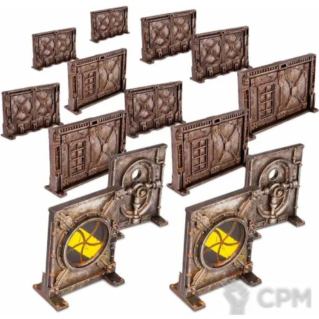 Описание картинки Террейн Bulkhead Doors (2 литника) от WebWay по цене 3 245руб | Свободный Рынок Миниатюр - СРМ