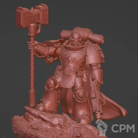 Описание картинки Миниатюра Warhammer 40000, Barabas Dantioch / Барабас Дантиох от BMAtech по цене 600руб | Свободный Рынок Миниатюр - СРМ