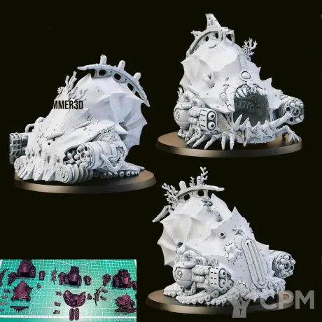 Описание картинки 3 Haulers Death Guard в комплекте с базами от Vampir4612 по цене 900руб | Свободный Рынок Миниатюр - СРМ