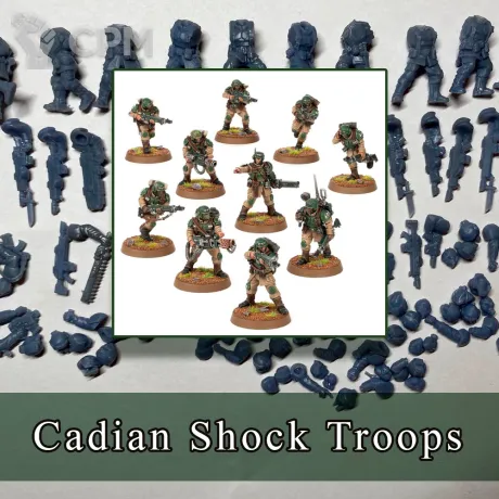 Описание картинки Cadian Shock Troops от SaJRa по цене 800руб | Свободный Рынок Миниатюр - СРМ