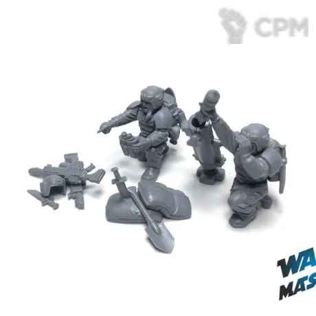 Описание картинки Cadian Heavy Weapon (Mortar) от WARP Master по цене 800руб | Свободный Рынок Миниатюр - СРМ