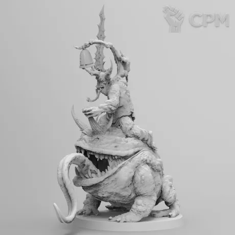 Описание картинки Poxbringer, Herald of Nurgle  Генольд Нургла от WastelandMiniatures по цене 540руб | Свободный Рынок Миниатюр - СРМ
