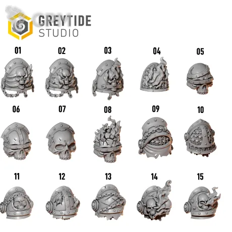 Описание картинки Shoulderpads Legion of the Damned (1 битц) от Dr. Printicus по цене 30руб | Свободный Рынок Миниатюр - СРМ