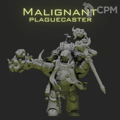 Описание картинки Malignant plaguecaster от MrMetalHorror по цене 250руб | Свободный Рынок Миниатюр - СРМ