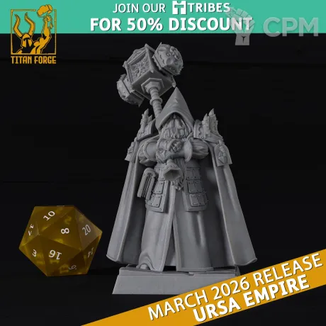 Описание картинки Kislev/ War Priest от Barduck Miniatures по цене 249руб | Свободный Рынок Миниатюр - СРМ