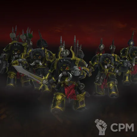 Описание картинки Chaos Terminators (5 бойцов) от Tridax Forge по цене 500руб | Свободный Рынок Миниатюр - СРМ