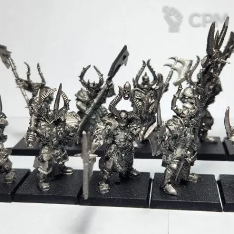 Описание картинки Chosen Chaos Warriors, 10 моделей, литьё в грунте от Shamkin по цене 2 200руб | Свободный Рынок Миниатюр - СРМ