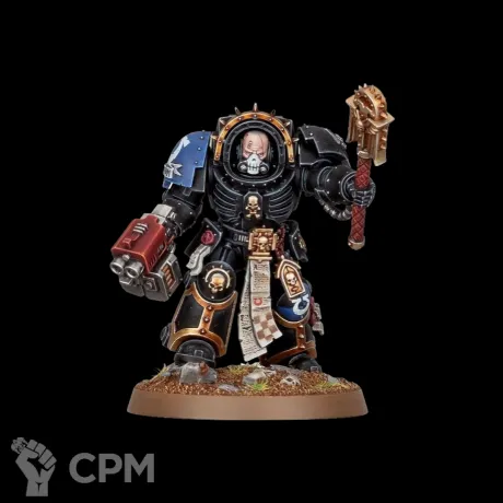 Описание картинки Chaplain in Terminator Armour от Орки с наГорки по цене 300руб | Свободный Рынок Миниатюр - СРМ