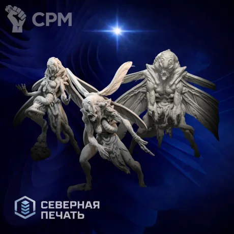 Описание картинки Летающие рабы №2 (Fly Thralls Set 2.) от Северная печать по цене 200руб | Свободный Рынок Миниатюр - СРМ