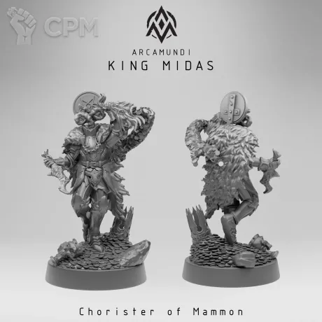 Описание картинки King Midas - Chorister of Mammon от Manufactorum76 по цене 225руб | Свободный Рынок Миниатюр - СРМ