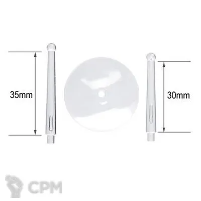 Описание картинки 32MM CLEAR FLYING BASE W30/35MM BALL TOP STEM (1) от TPC по цене 105руб | Свободный Рынок Миниатюр - СРМ