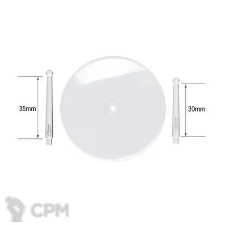 Описание картинки 60MM CLEAR FLYING BASE W30/35MM BALL TOP STEM (1) от TPC по цене 170руб | Свободный Рынок Миниатюр - СРМ