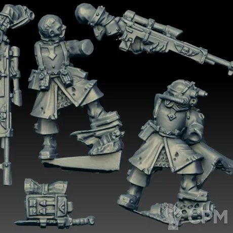 Описание картинки Vostroyans Snipers (Scan) от AxeL's Forge по цене 225руб | Свободный Рынок Миниатюр - СРМ