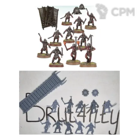 Описание картинки Uruk-hai Siege Troops от Brutality по цене 1 200руб | Свободный Рынок Миниатюр - СРМ