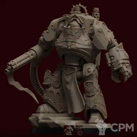 Описание картинки Contemptor Dreadnought от MrMetalHorror по цене 1 500руб | Свободный Рынок Миниатюр - СРМ