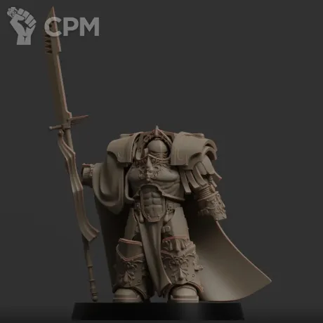 Описание картинки Legion Champion In Terminator Armour от MrMetalHorror по цене 450руб | Свободный Рынок Миниатюр - СРМ