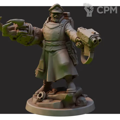 Описание картинки Commissar v2 от Fisher print по цене 200руб | Свободный Рынок Миниатюр - СРМ