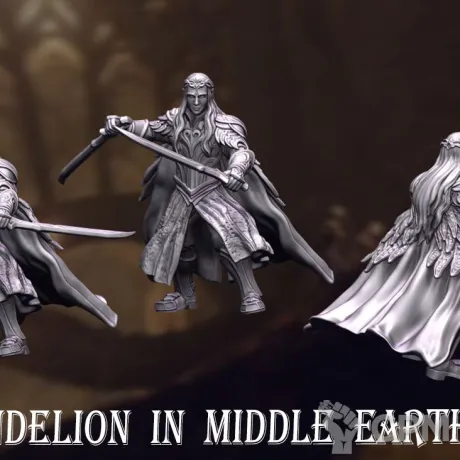 Описание картинки ELVEN KING OF DARK WOOD REALM 1 от Brutality по цене 150руб | Свободный Рынок Миниатюр - СРМ