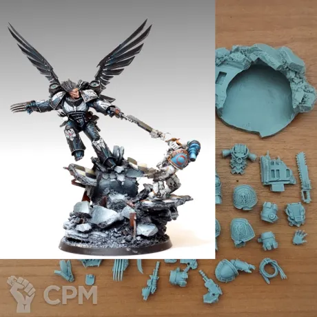Описание картинки Corvus Corax, Primarch Of The Raven Guard от Plants vs Zombies по цене 1 870руб | Свободный Рынок Миниатюр - СРМ