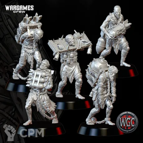 Описание картинки Chained Supplicants with Final Reliquary от Manufactorum76 по цене 900руб | Свободный Рынок Миниатюр - СРМ