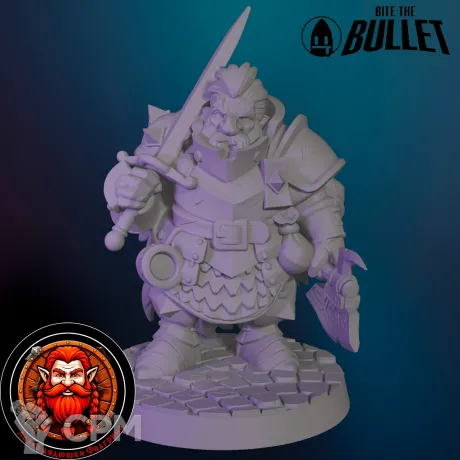 Описание картинки Дуэргар воин от Falgrim's_shop по цене 420руб | Свободный Рынок Миниатюр - СРМ
