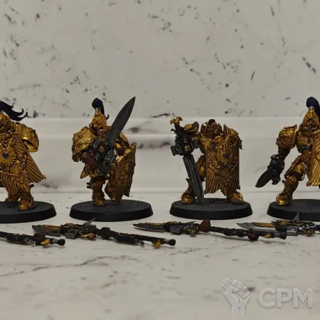 Описание картинки 4 Custodes Custodian (замагничены оружие-кисти-плечи-головы) от Барахолка CTPEJIKA по цене 3 600руб | Свободный Рынок Миниатюр - СРМ