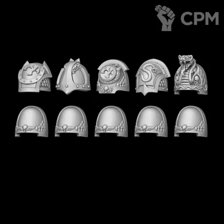 Описание картинки Shoulder pads model “HUMERO” type Viper от Bazilevs по цене 497руб | Свободный Рынок Миниатюр - СРМ