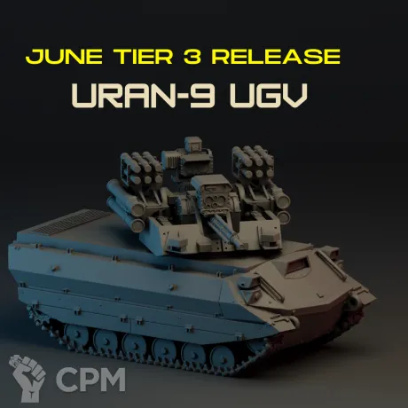 Описание картинки URAN-9 UGV от Manufactorum76 по цене 750руб | Свободный Рынок Миниатюр - СРМ