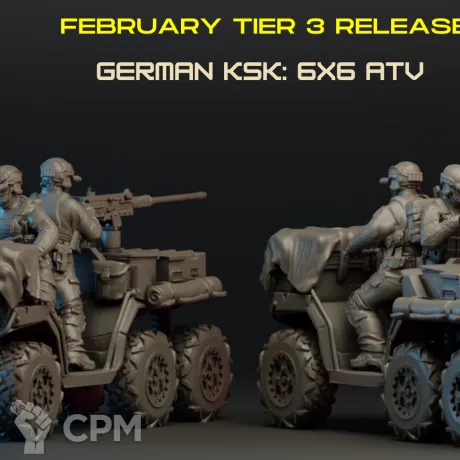 Описание картинки German ksk: 6x6 ATV от PocketSized Prints по цене 600руб | Свободный Рынок Миниатюр - СРМ