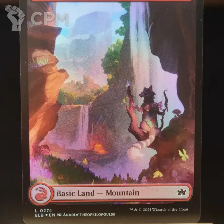 Описание картинки Mountain (BLB Full Art Foil) от Барахолка Баллиоза по цене 250руб | Свободный Рынок Миниатюр - СРМ