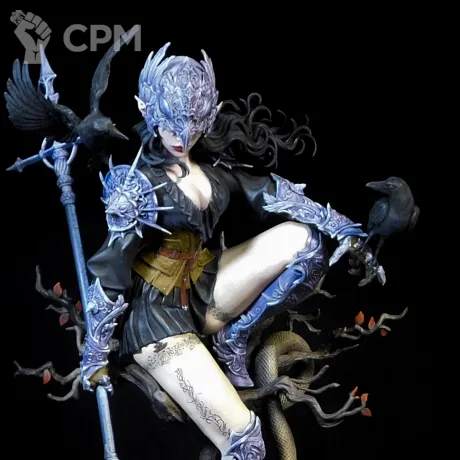 Описание картинки Lenora The  Crow Queen от Asgaroth по цене 50 000руб | Свободный Рынок Миниатюр - СРМ