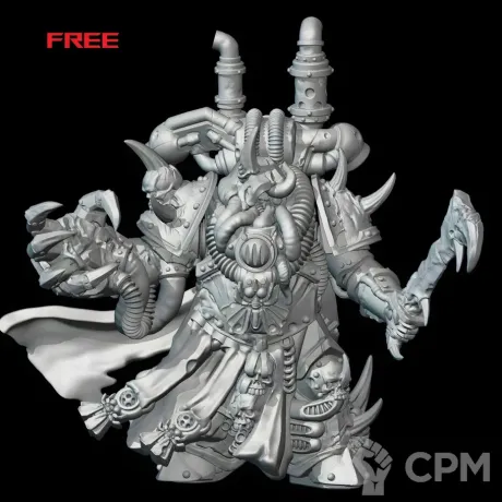Описание картинки Plague Marine Champion от MrMetalHorror по цене 250руб | Свободный Рынок Миниатюр - СРМ