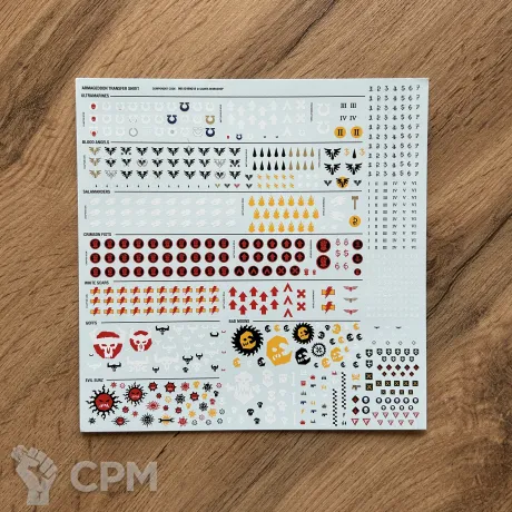 Описание картинки Armageddon Transfer Sheet от Artsart по цене 1 200руб | Свободный Рынок Миниатюр - СРМ