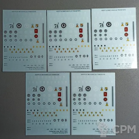 Описание картинки Декали Adeptus Mechanicus Transfer Sheet от  по цене 500руб | Свободный Рынок Миниатюр - СРМ
