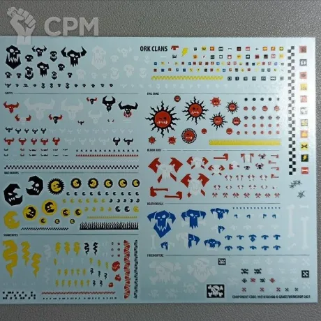 Описание картинки Декали Orks Transfer Sheet от  по цене 100руб | Свободный Рынок Миниатюр - СРМ