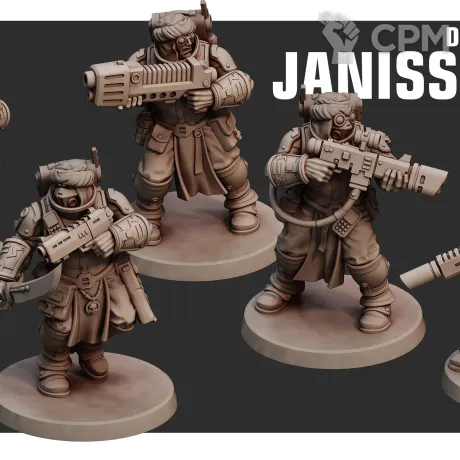 Описание картинки Tempestus Scions/Desert Hawks Janissaries от Laboratory of Chaos по цене 250руб | Свободный Рынок Миниатюр - СРМ