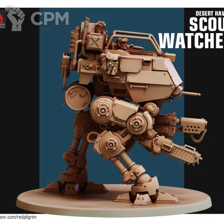 Описание картинки Scout Sentinels/Desert hawks scout watcher от Laboratory of Chaos по цене 600руб | Свободный Рынок Миниатюр - СРМ