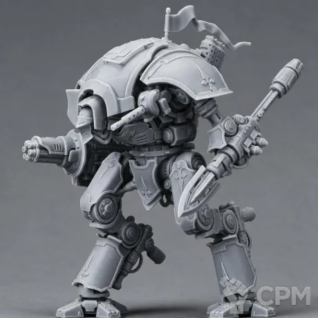 Описание картинки Knight Destrier 1 от 3D Mechanicus по цене 1 000руб | Свободный Рынок Миниатюр - СРМ