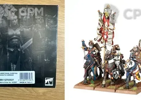 Описание картинки Bretonnian Questing Knights Command от zurdo по цене 7 800руб | Свободный Рынок Миниатюр - СРМ