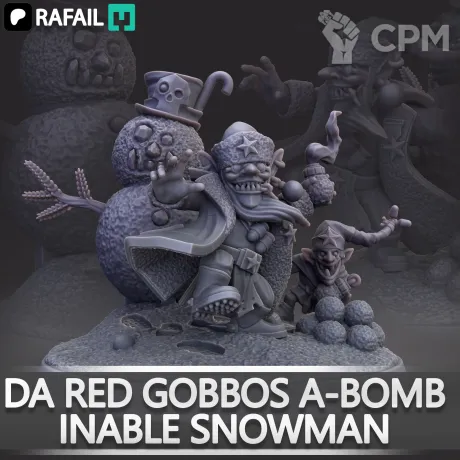 Описание картинки Da Red Gobbo's A-bomb-inable Snowman от Naggaroth Night по цене 700руб | Свободный Рынок Миниатюр - СРМ