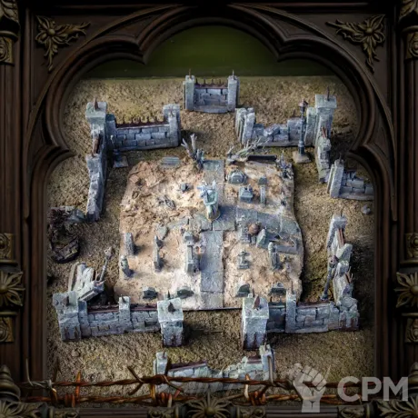 Описание картинки Набор - Кладбище ✠ TRENCH CRUSADE от Big Brain Terrain по цене 4 950руб | Свободный Рынок Миниатюр - СРМ