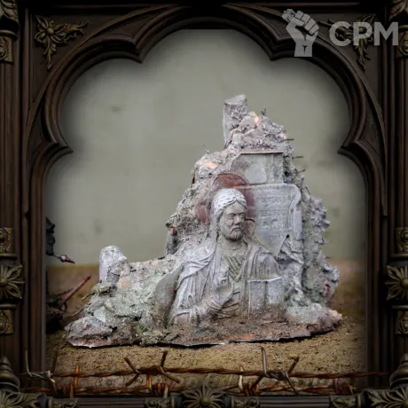 Описание картинки Святой лик ✠ Силы Церкви ✠ TRENCH CRUSADE от Big Brain Terrain по цене 1 550руб | Свободный Рынок Миниатюр - СРМ