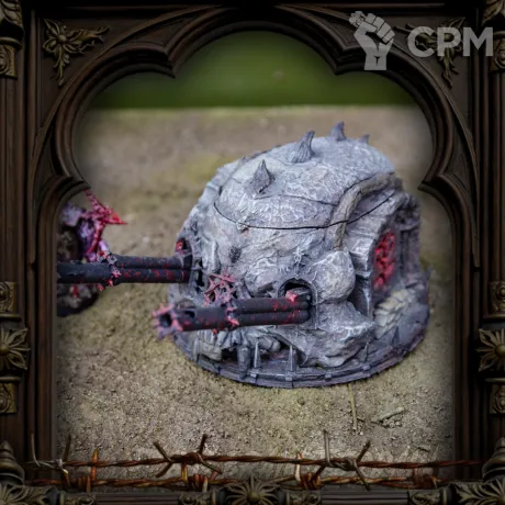Описание картинки Черепо-бункер ✠ Силы Ада ✠ TRENCH CRUSADE от Big Brain Terrain по цене 1 850руб | Свободный Рынок Миниатюр - СРМ