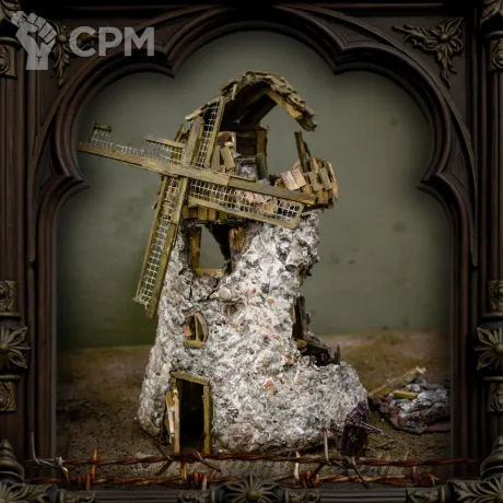 Описание картинки Развалины Мельницы ✠ TRENCH CRUSADE от Big Brain Terrain по цене 5 550руб | Свободный Рынок Миниатюр - СРМ