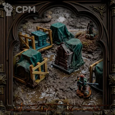 Описание картинки Крытые грузы ✠ TRENCH CRUSADE от Big Brain Terrain по цене 1 150руб | Свободный Рынок Миниатюр - СРМ
