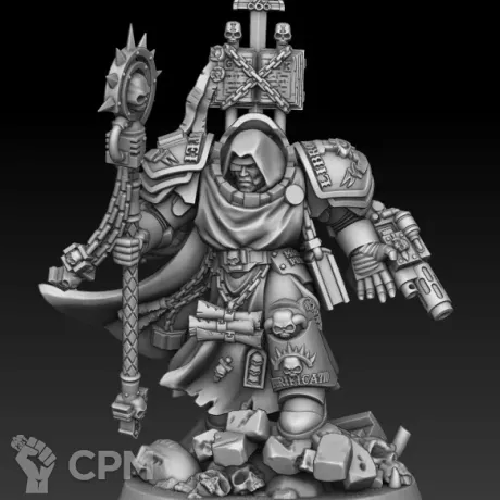 Описание картинки Grey Knight charactr - Grand Master Voldus / Brotherhood Librarian / Brother-Captain от MrMetalHorror по цене 450руб | Свободный Рынок Миниатюр - СРМ