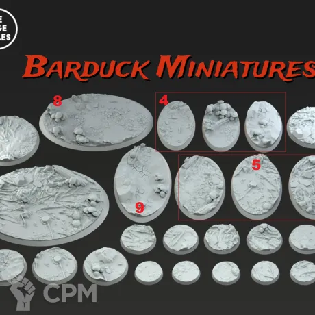 Описание картинки Базы/Подставки Plague Daemons Круглые 25мм от Barduck Miniatures по цене 419руб | Свободный Рынок Миниатюр - СРМ