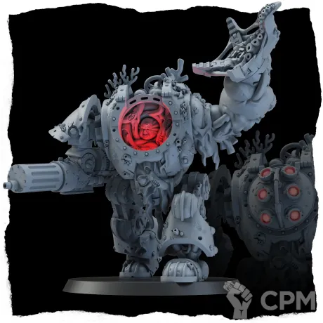 Описание картинки Подтопленные Death Guard Helbrute от Подземный человек по цене 1 190руб | Свободный Рынок Миниатюр - СРМ